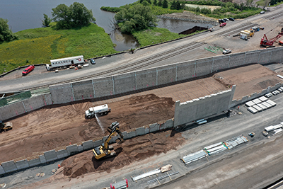 Photo: Construction on the Twin Ports Interchange in Duluth.